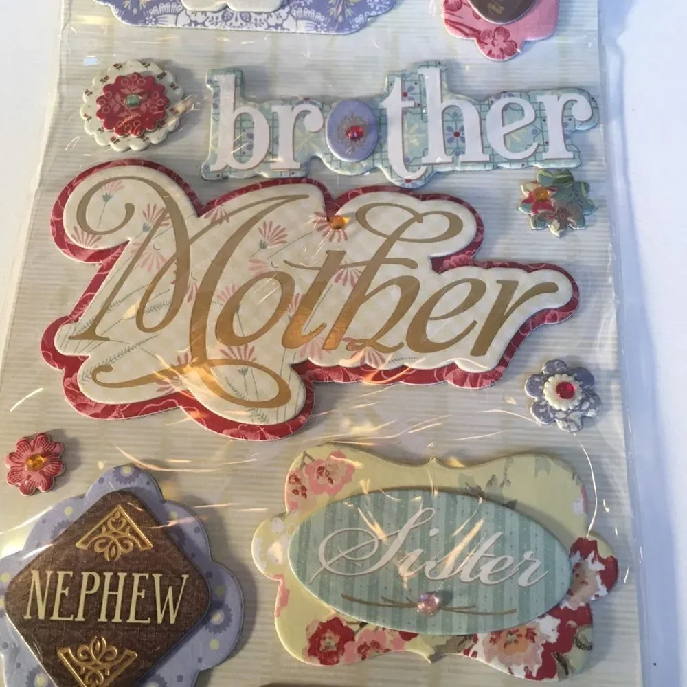 3 Dimensional Sticker Appliqués for Family!